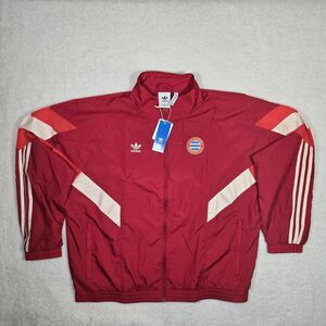 Adidas Originals FC Bayern Munich Mens XL Track Soccer Jacket Windbreaker IS6508